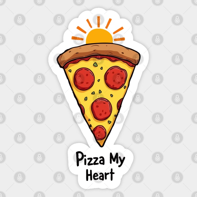 Pizza My Heart Sticker by Urbanprint